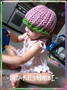 Watermelon Beanie Free Crochet Pattern by Dearest Debi