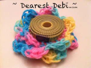 Crochet Measuring Tape Flower - Dearest Debi Patterns
