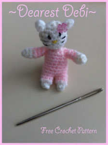 Mini Hello Kitty Inspired Amigurumi - Dearest Debi Patterns