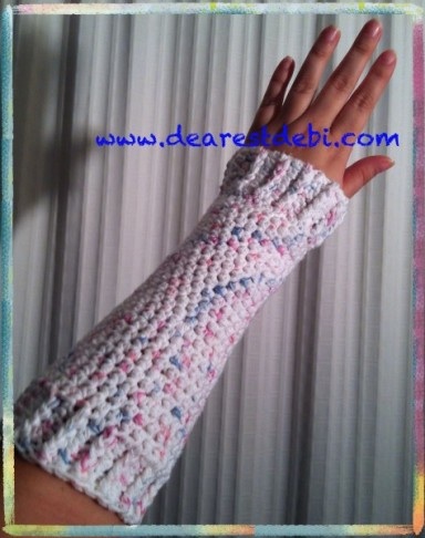 Crochet Wrist Warmers - Dearest Debi Patterns