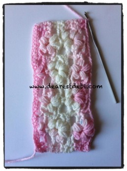 Crochet Puff Flower Stitch - Dearest Debi Patterns