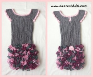 Crochet Dress - Little Miss Ruffles - Pattern by Dearest Debi