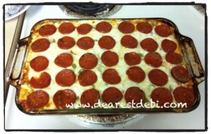 Pizza Casserole - Dearest Debi - It's Eat Time!