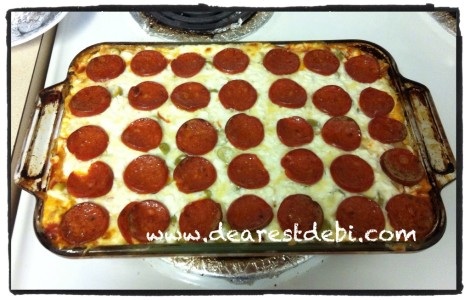 Pizza Casserole - Dearest Debi - It's Eat Time!