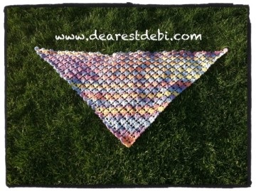 Crochet Flower Lattice Shawl - Dearest Debi Patterns