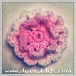 Crochet 3D Flower - Dearest Debi Patterns