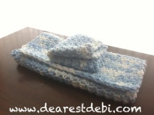 Crochet Dishcloth and Towel Gift Set - Dearest Debi Patterns
