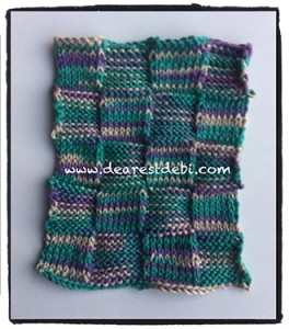 Knit Purl Dishcloth - Dearest Debi Patterns