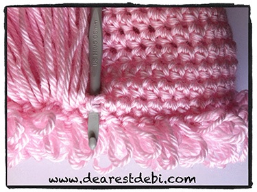 Crochet Newborn Cabbage Patch Kid Ponytail Beanie - Dearest Debi Patterns