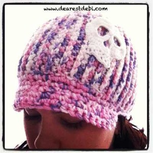 Crochet Newsboy Ribbed Adult Beanie - Dearest Debi Patterns