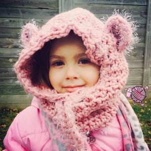 Crochet Baylie Bear Cowl by Dearest Debi