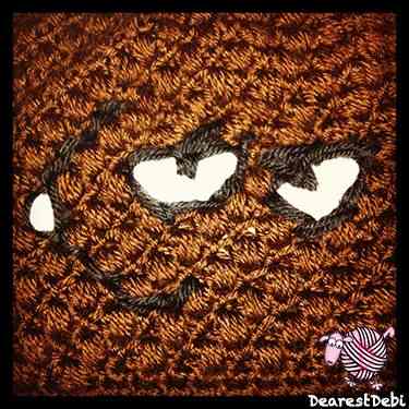 Crochet Puff Ball Beanie with Brim - Dearest Debi Patterns