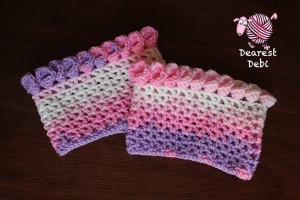 Canna Lily Crochet Boot Cuff - Dearest Debi Patterns