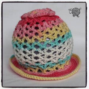 3D Sun Flower Hat Newborn - Dearest Debi Patterns