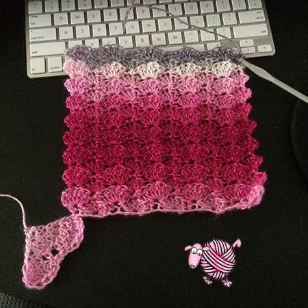 Marys Sparkly Crochet Scarf - Dearest Debi Patterns
