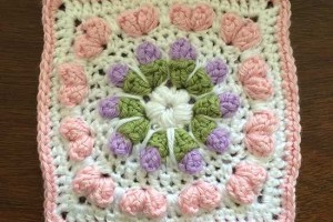 Love Flower Field Square - Dearest Debi Patterns