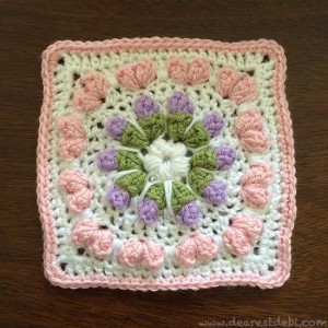Love Flower Field Square - Dearest Debi Patterns