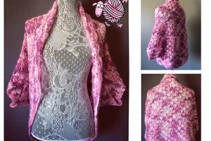 Crochet Lazy Shell Sweater Shrug- Dearest Debi Patterns