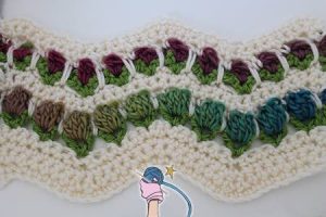Crochet Flower Garden Chevron Ripple - Dearest Debi Patterns