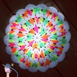 Crochet Dish Pan Pin Wheel - Dearest Debi Patterns