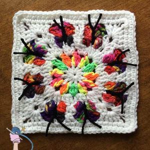 Butterfly Flower Garden Square - Dearest Debi Patterns