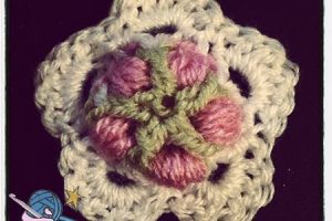 Crochet Happy New Year Flower - Dearest Debi Patterns