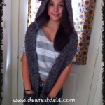 Crochet Snow Bear Scoodie - Dearest Debi Patterns