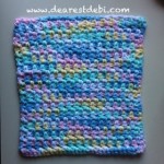 A quick and simple dishcloth - Dearest Debi Patterns