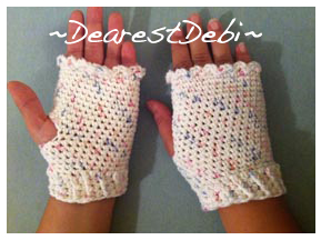 Fingerless Gloves - Dearest Debi Patterns