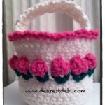 Crochet Flower Basket - Dearest Debi Patterns