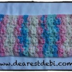 Crochet Puff Flower Stitch Scarf - Dearest Debi Patterns