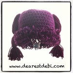 Crochet Cabbage Patch Kid Newborn Beanie - Dearest Debi Patterns