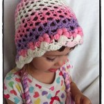 Crochet 3D Flower Bonnet Toddler - Dearest Debi Patterns