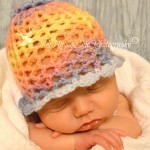 Crochet 3D Flower Beanie – Dearest Debi Patterns
