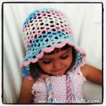Crochet 3D Easy Bonnet - Toddler - Dearest Debi Patterns
